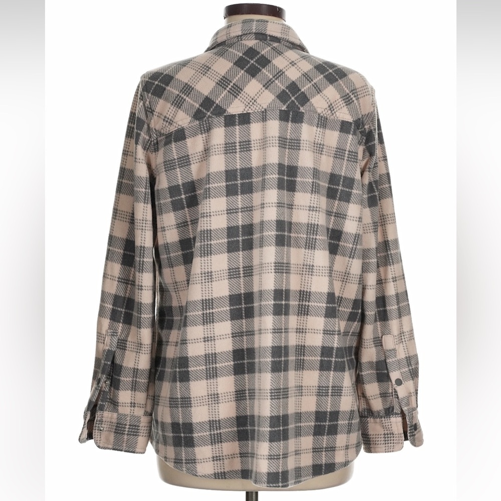 O'Neill Gray and Pink Plaid Shirt - Picture 5 of 6